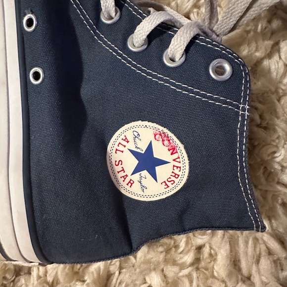 Converse All Star Chuck Taylor Sneakers. Men’s Sz 10 Navy/Blk/Egret - Picture 4 of 10